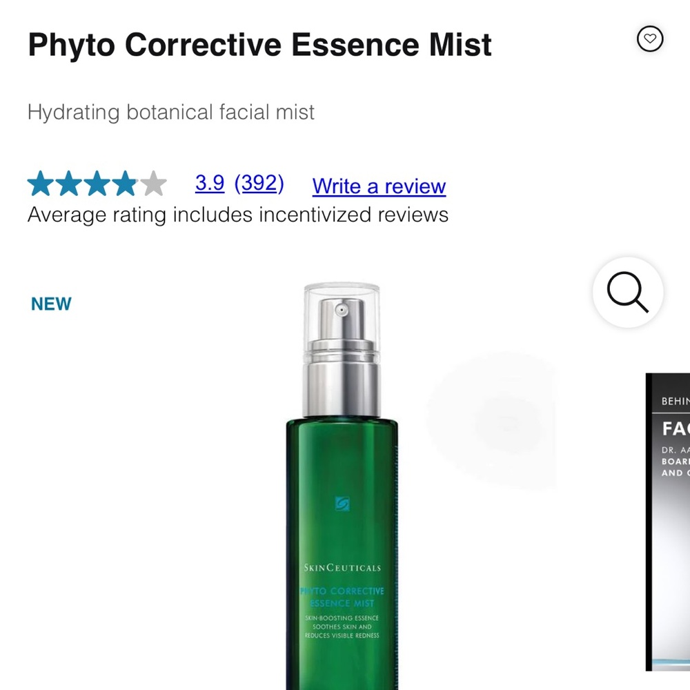NWT {Skinceuticals} Phyto Corrective Essence Mist